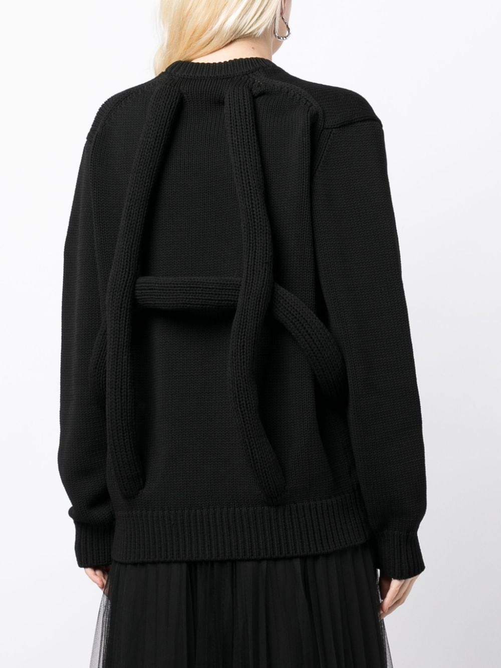 crew-neck drop-shoulder jumper - 4