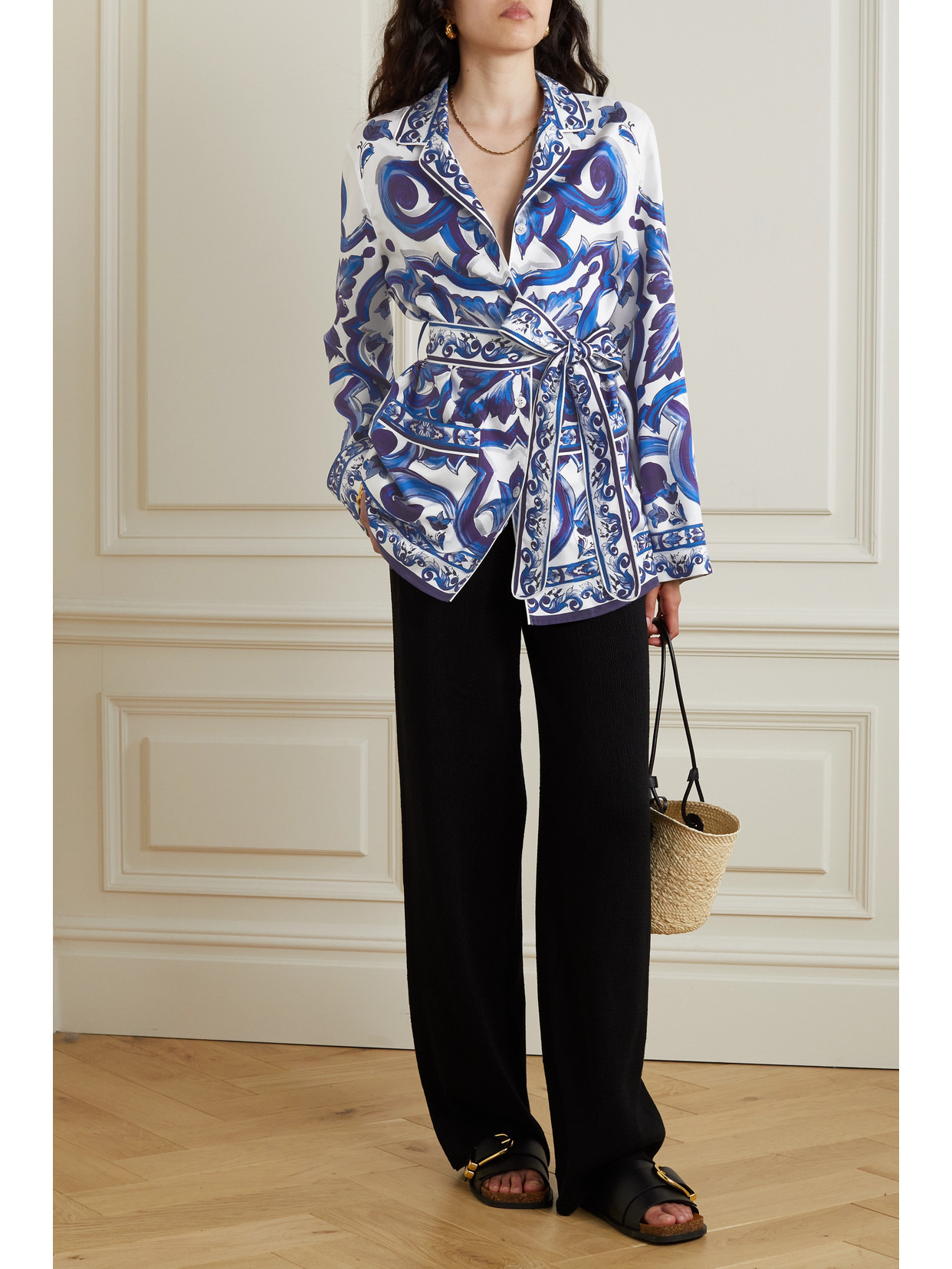 Maiolica Printed Silk-satin Shirt - 2