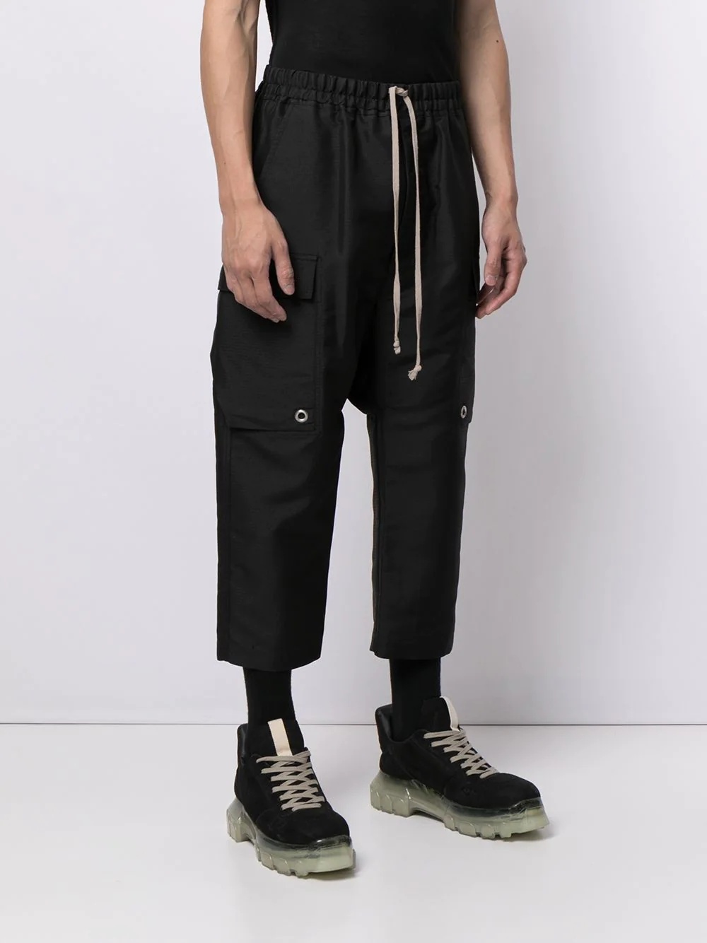 drop-crotch cargo pants - 3