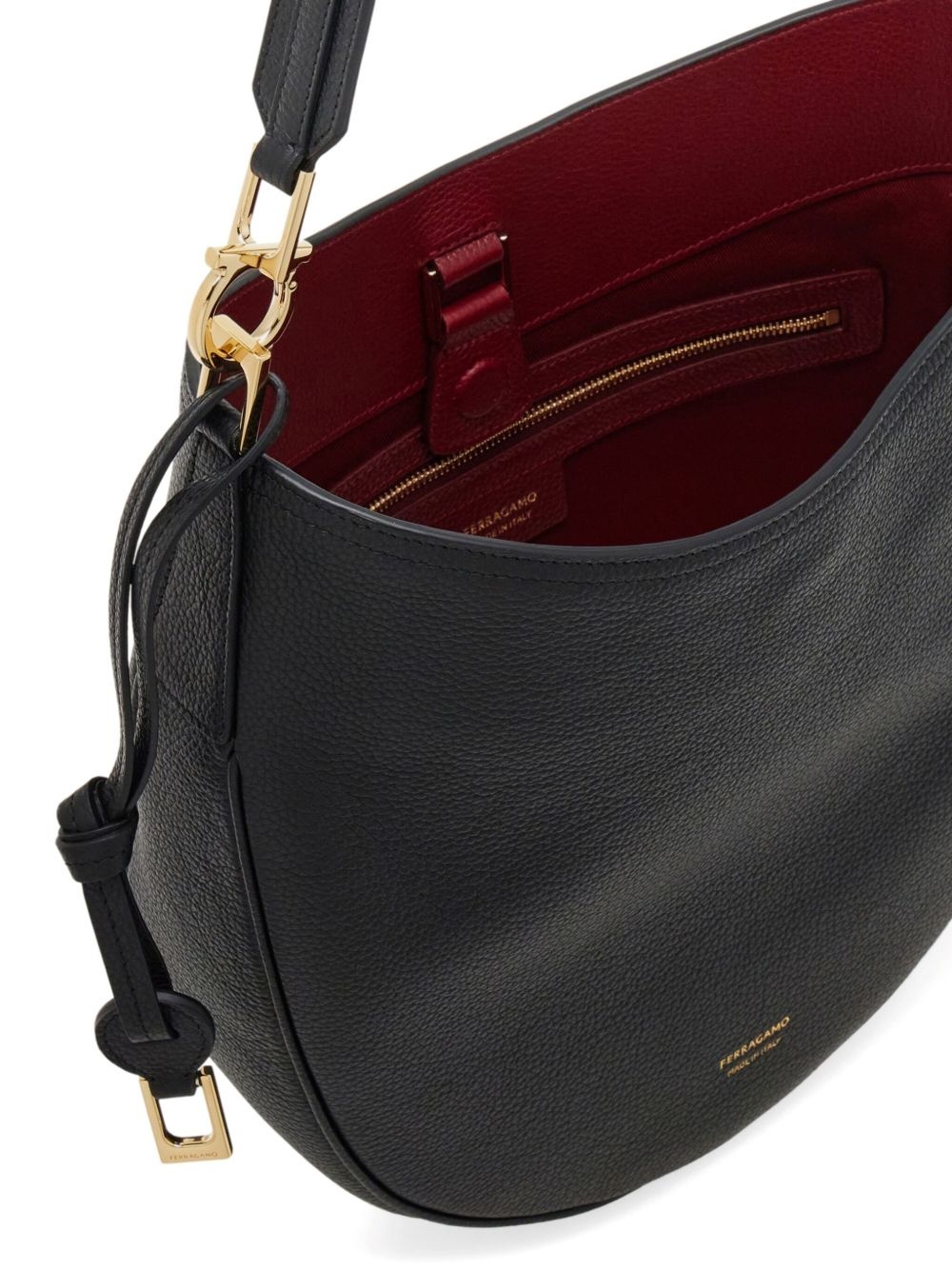 North-South leather shoulder bag - 6