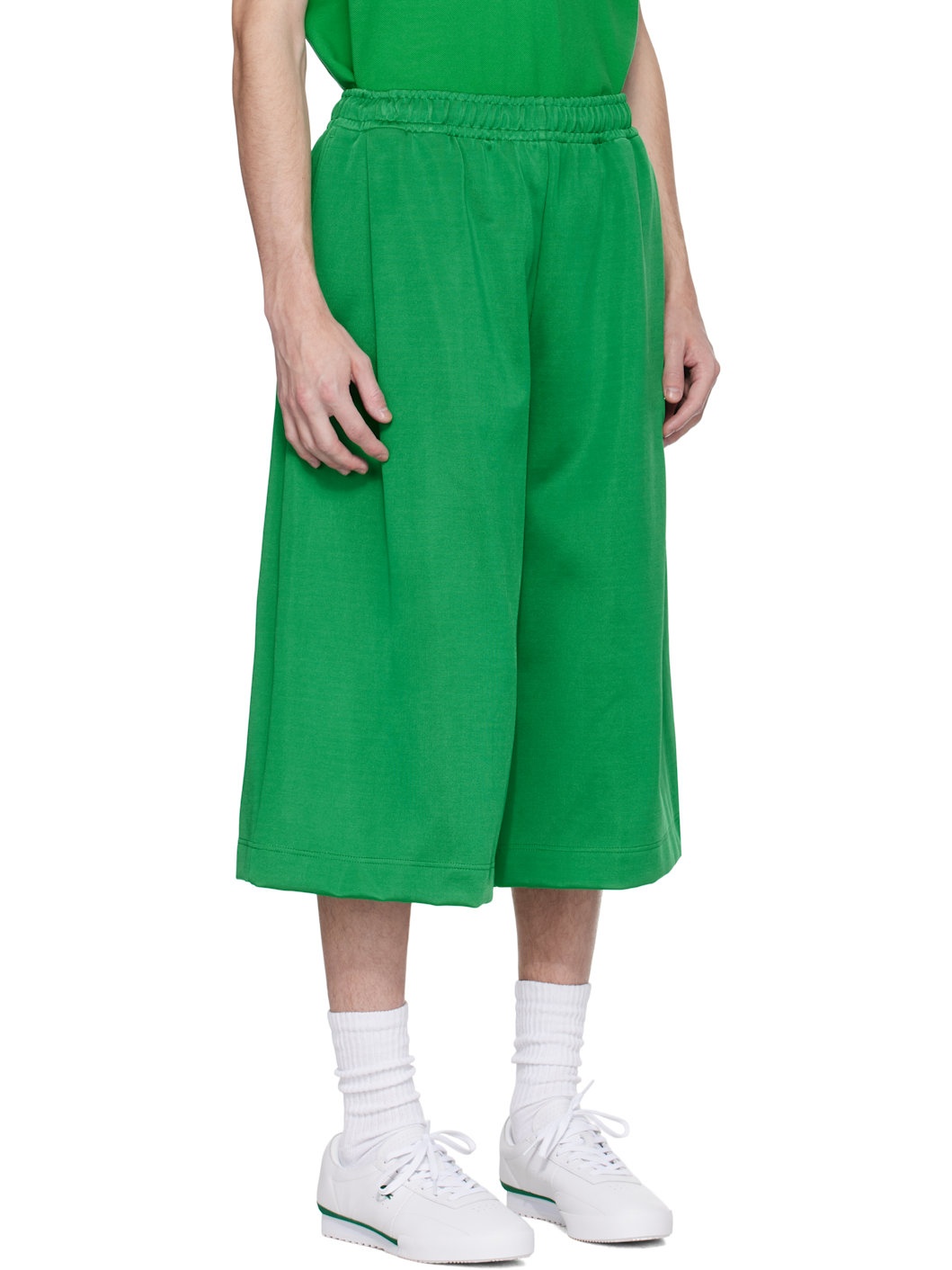 Green Runway Oversized Bermuda Shorts - 2