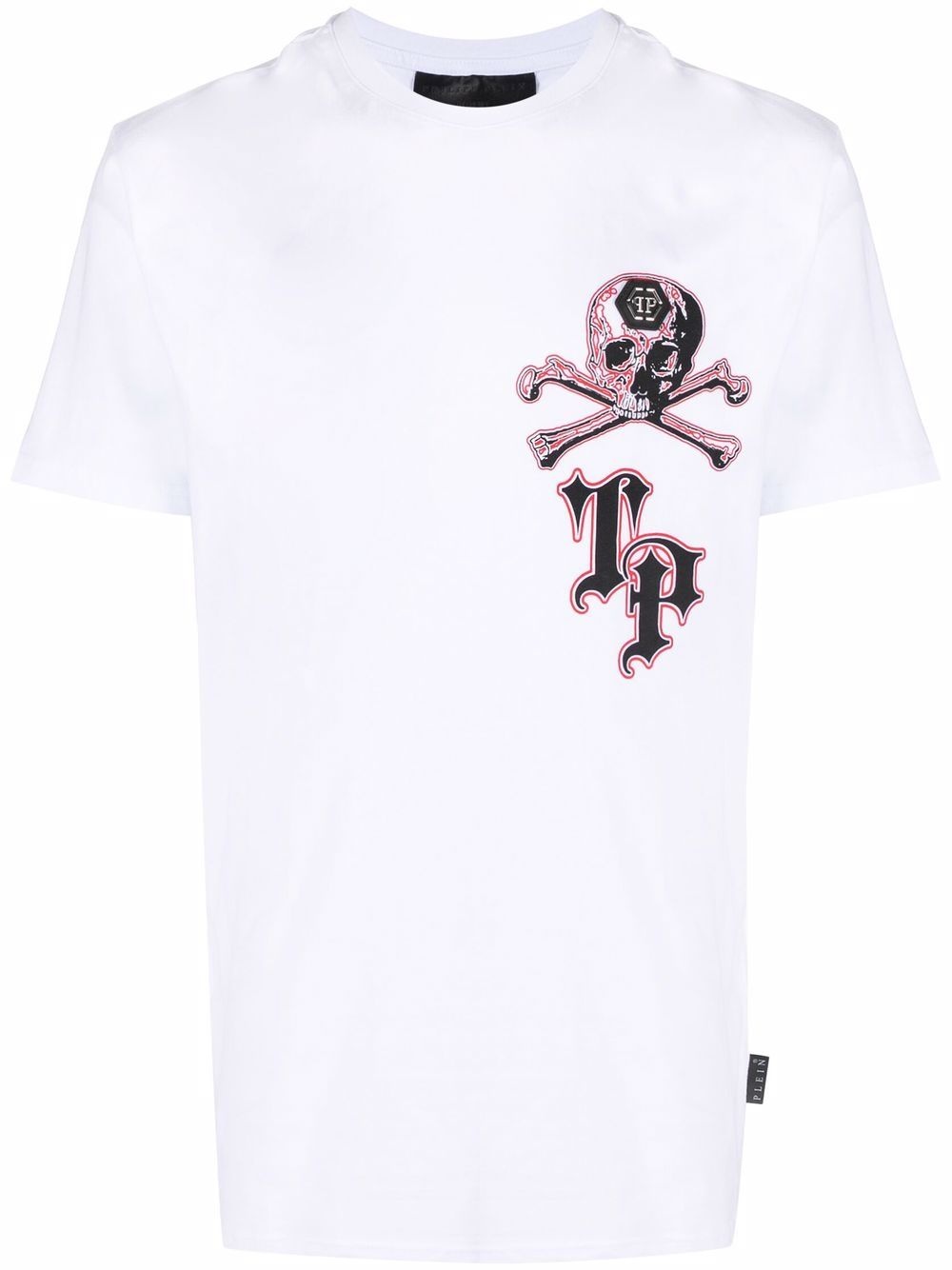 logo skull-print T-shirt - 1