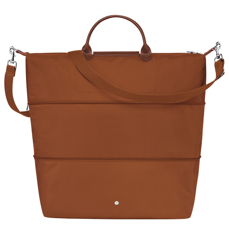 Le Pliage Green Travel bag expandable Cognac - Recycled canvas 4