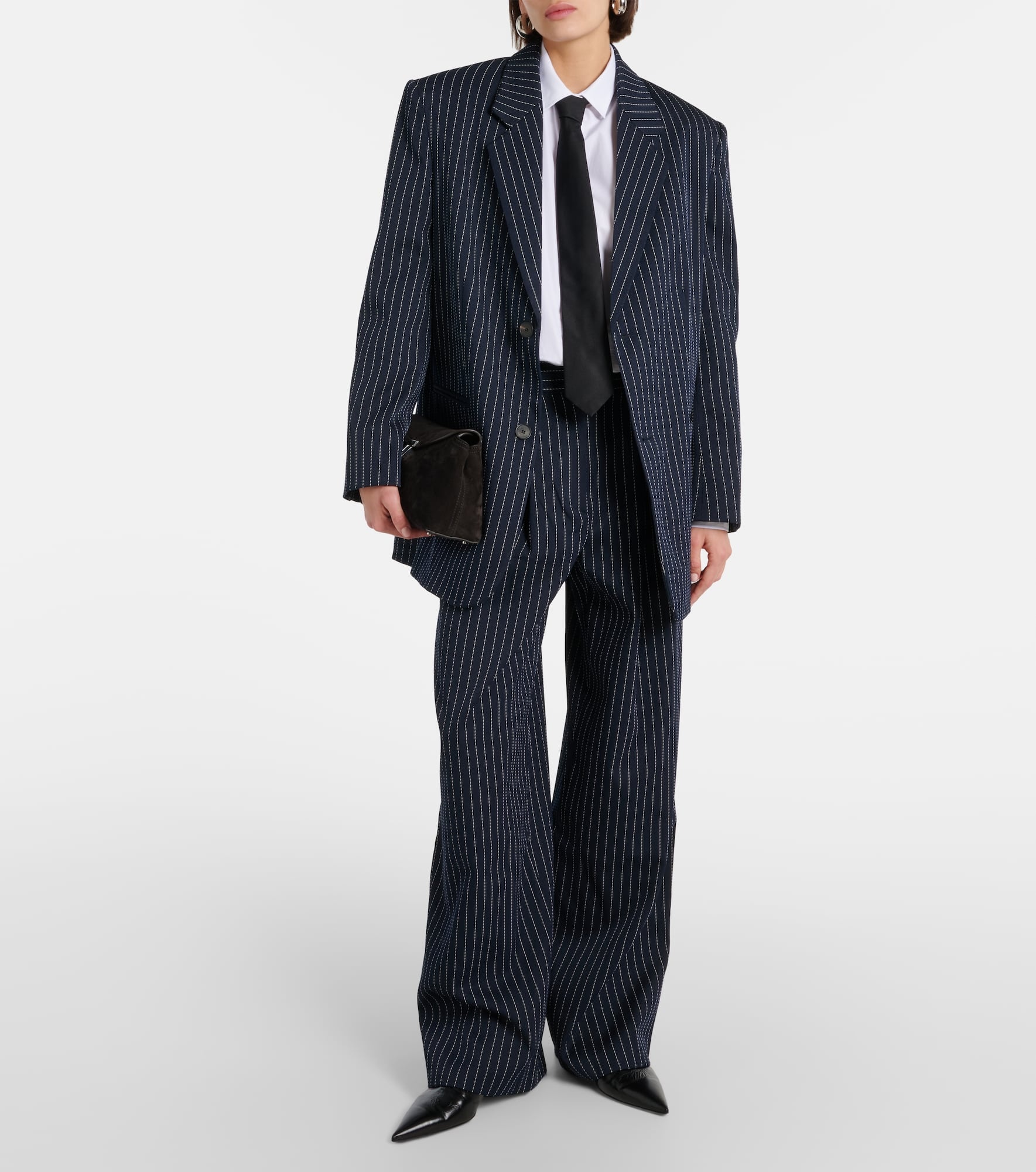 Ripley pinstripe twill wide-leg pants - 2