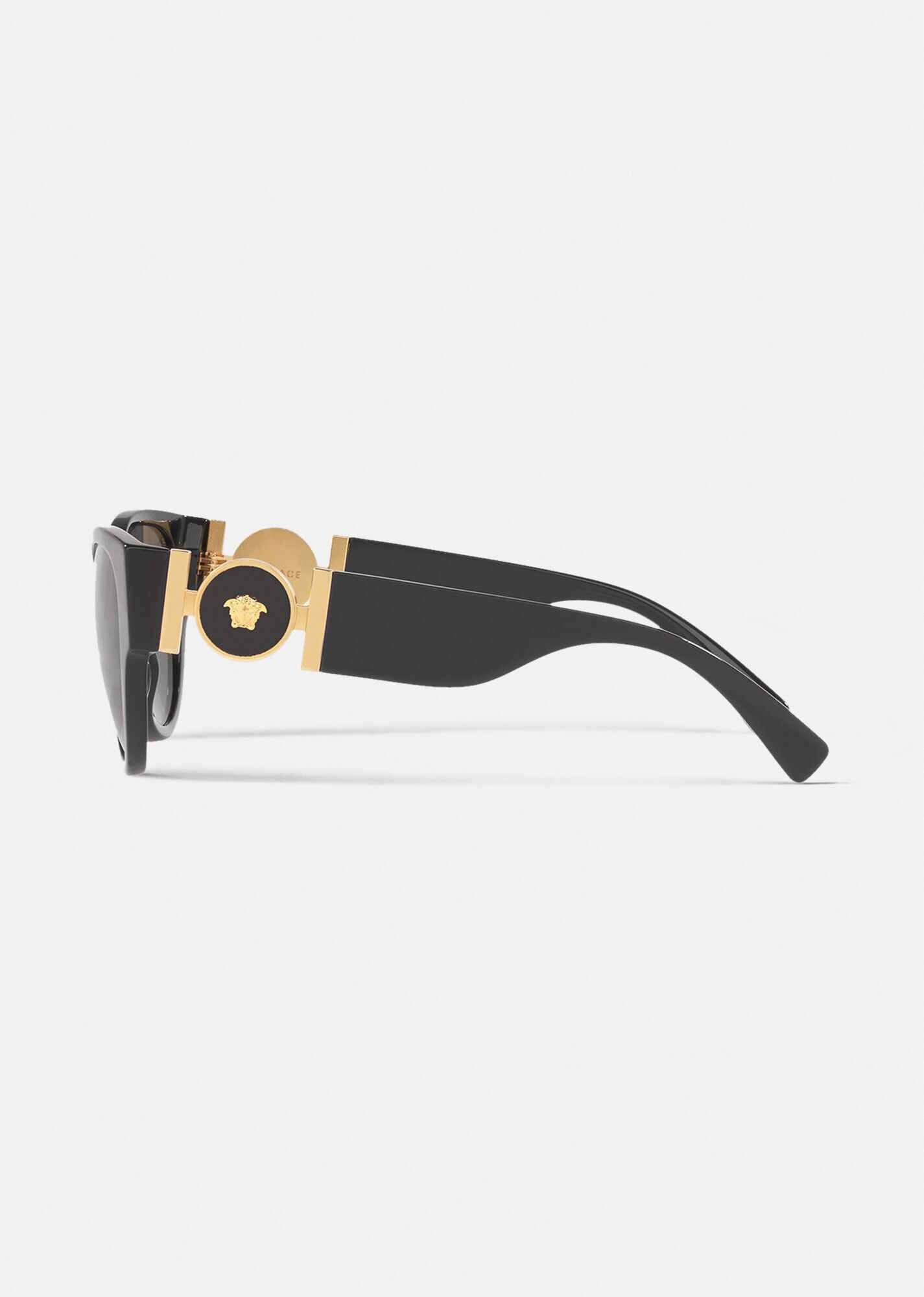 Cat-Eye Medusa Medalion Sunglasses - 4