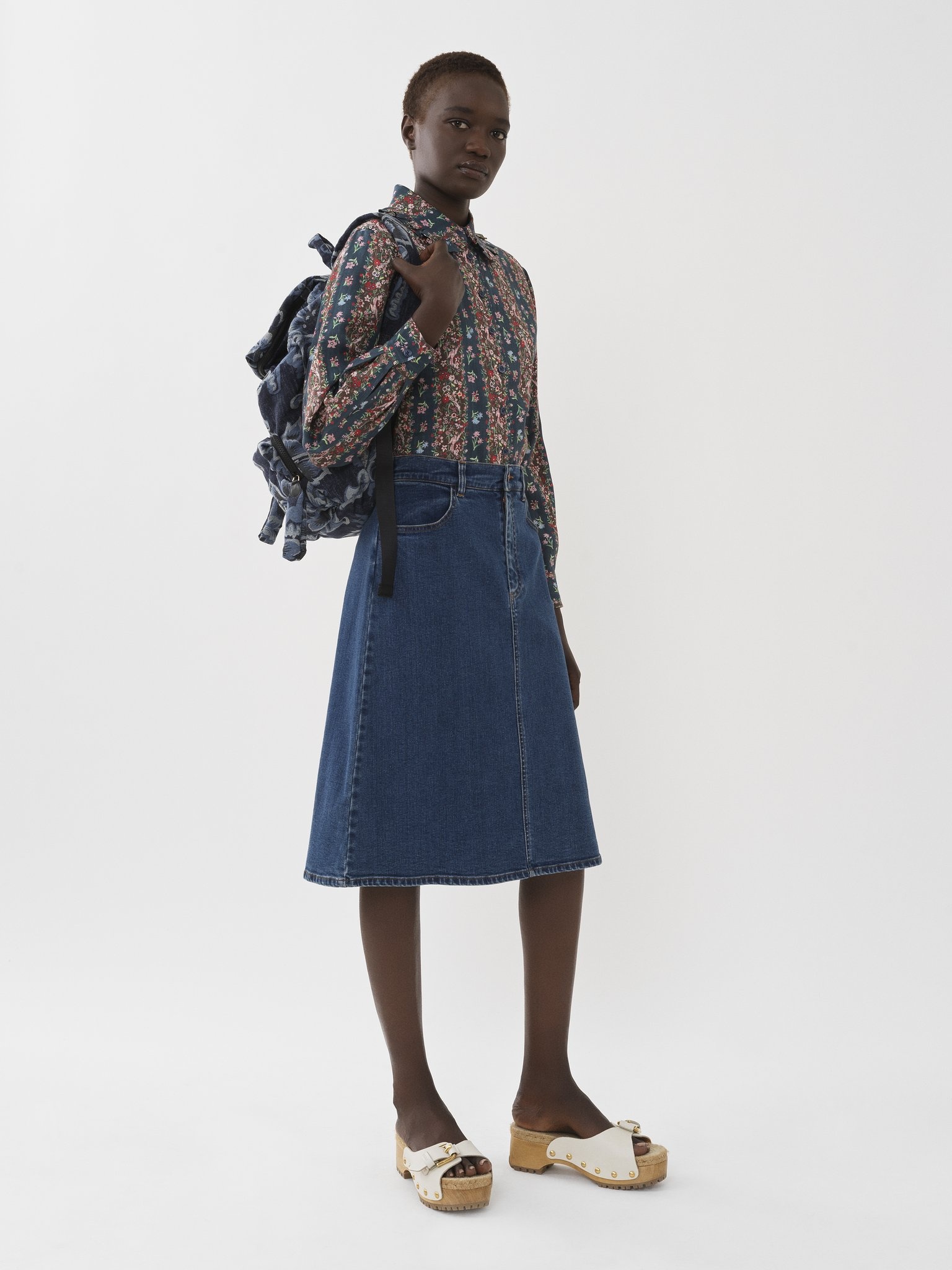See by Chloé DENIM SKIRT | REVERSIBLE