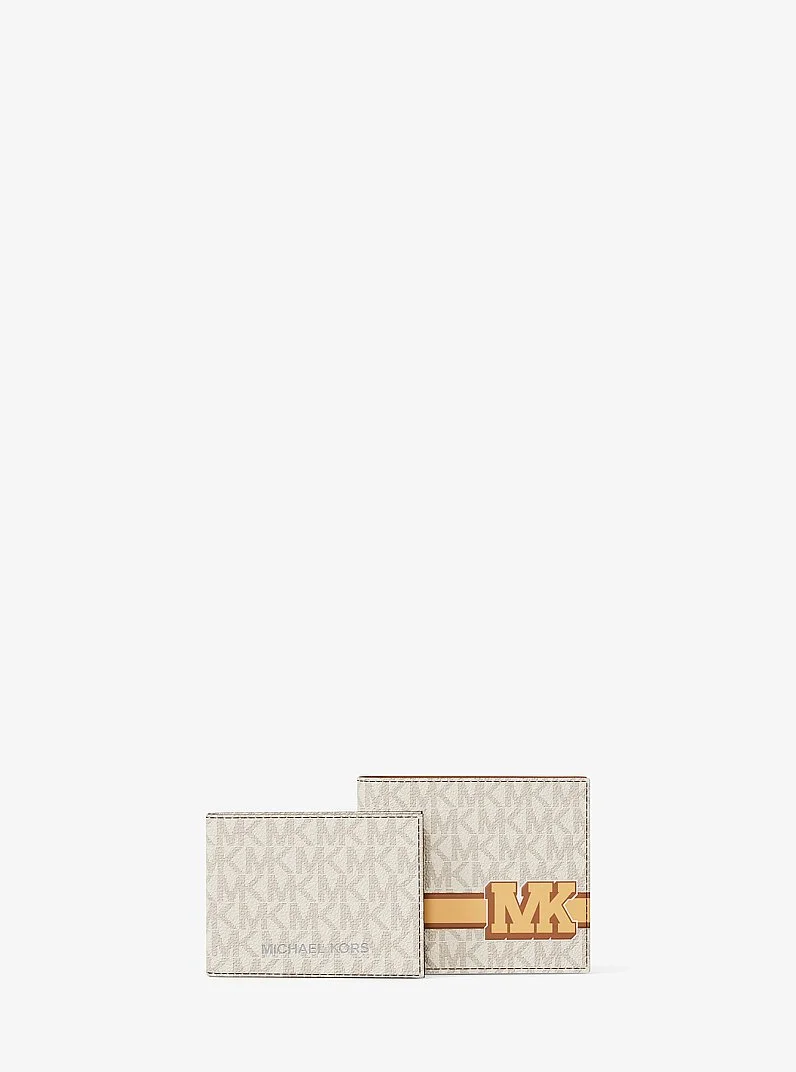 Cooper Striped Signature Logo Billfold Wallet With Passcase - 1