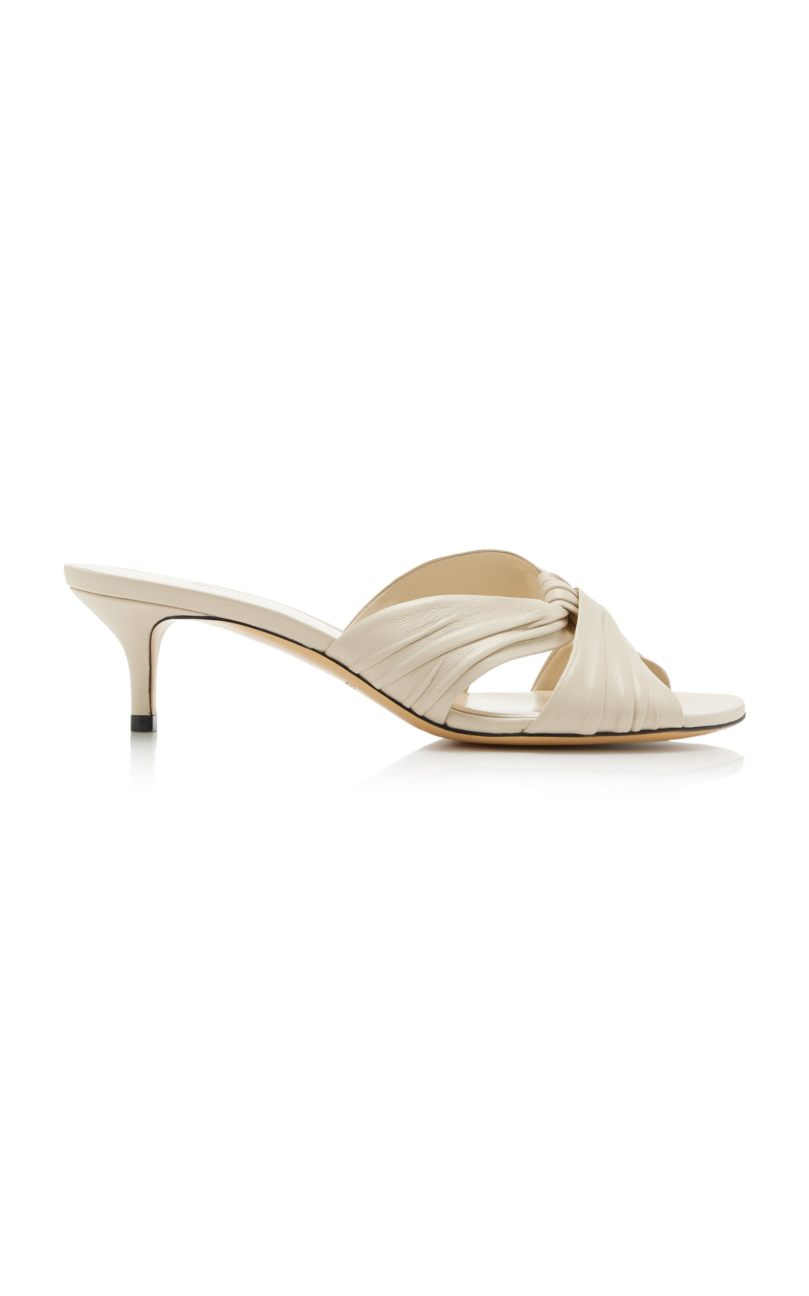 Antonia Leather Mules white - 1
