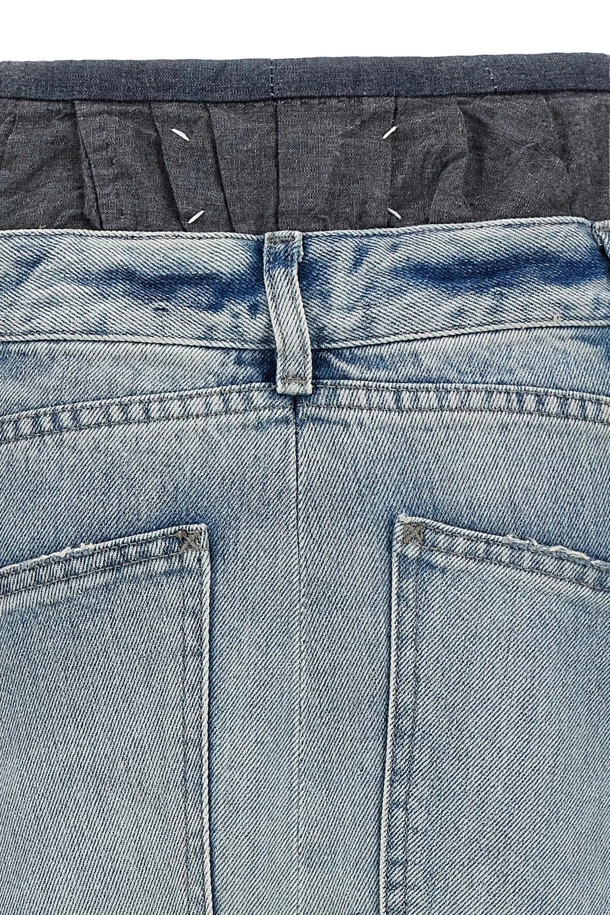 Maison Margiela Women Slits Denim Skirt - 6