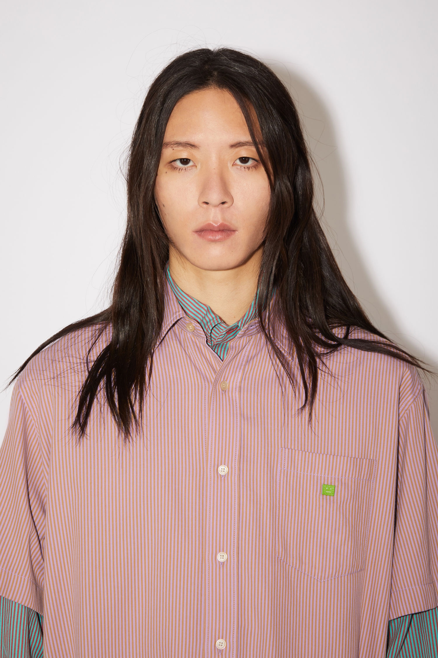 Short sleeve shirt - Lilac/mustard - 5