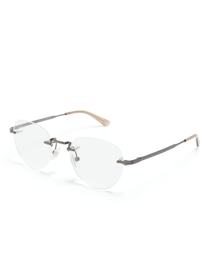 Montblanc oval-frame glasses outlook