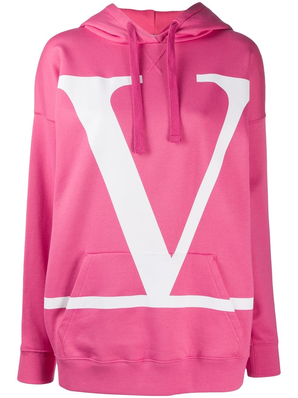 VLOGO print oversized hoodie - 1