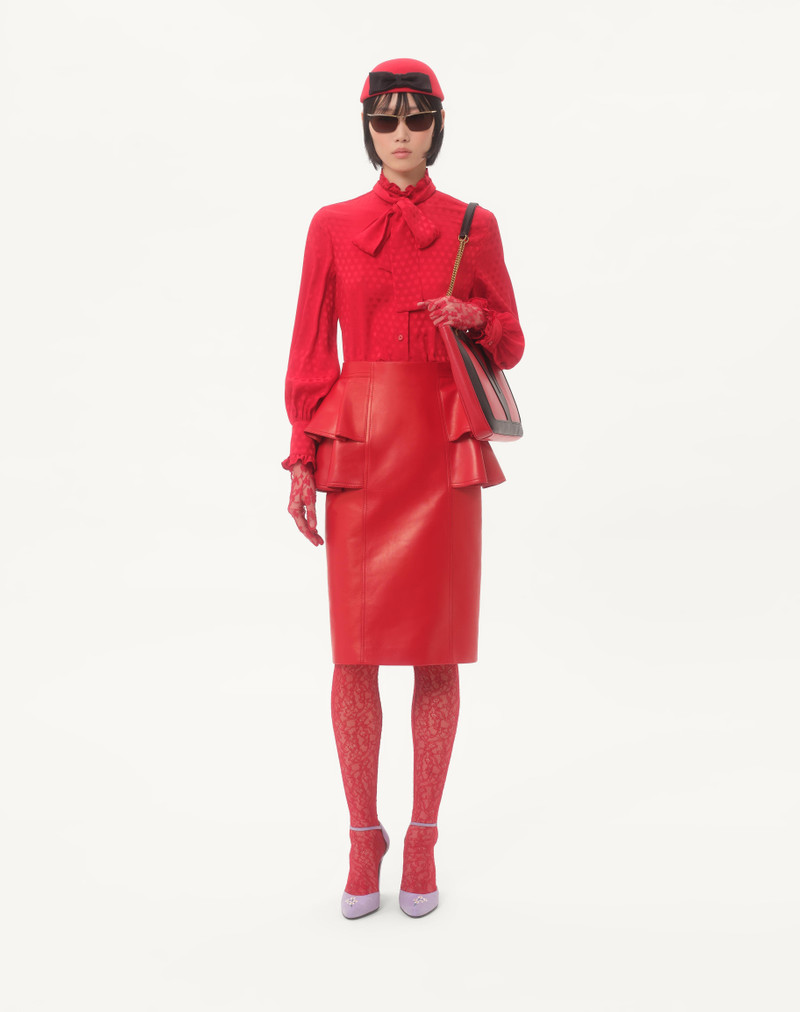 Valentino CREPE DE CHINE SHIRT WITH COUR DE COEUR PRINT outlook