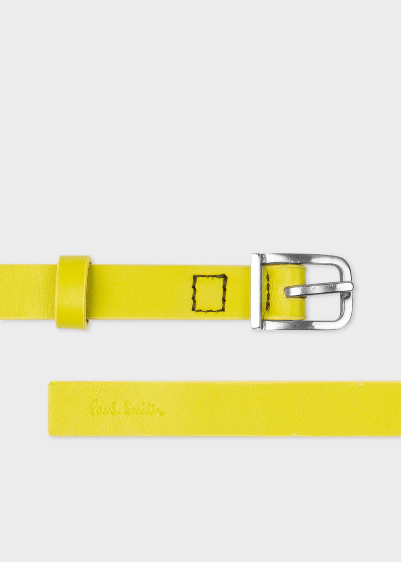 Yellow Leather Belt 1