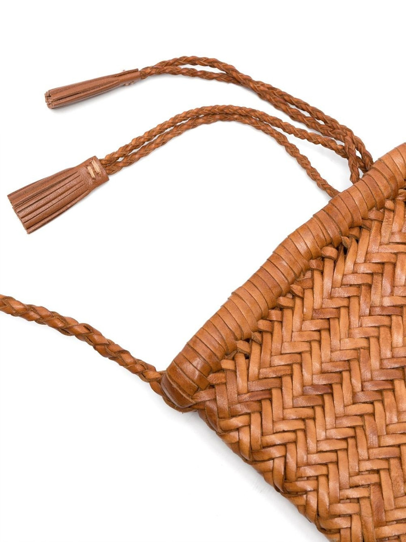 interwoven leather shoulder bag 4