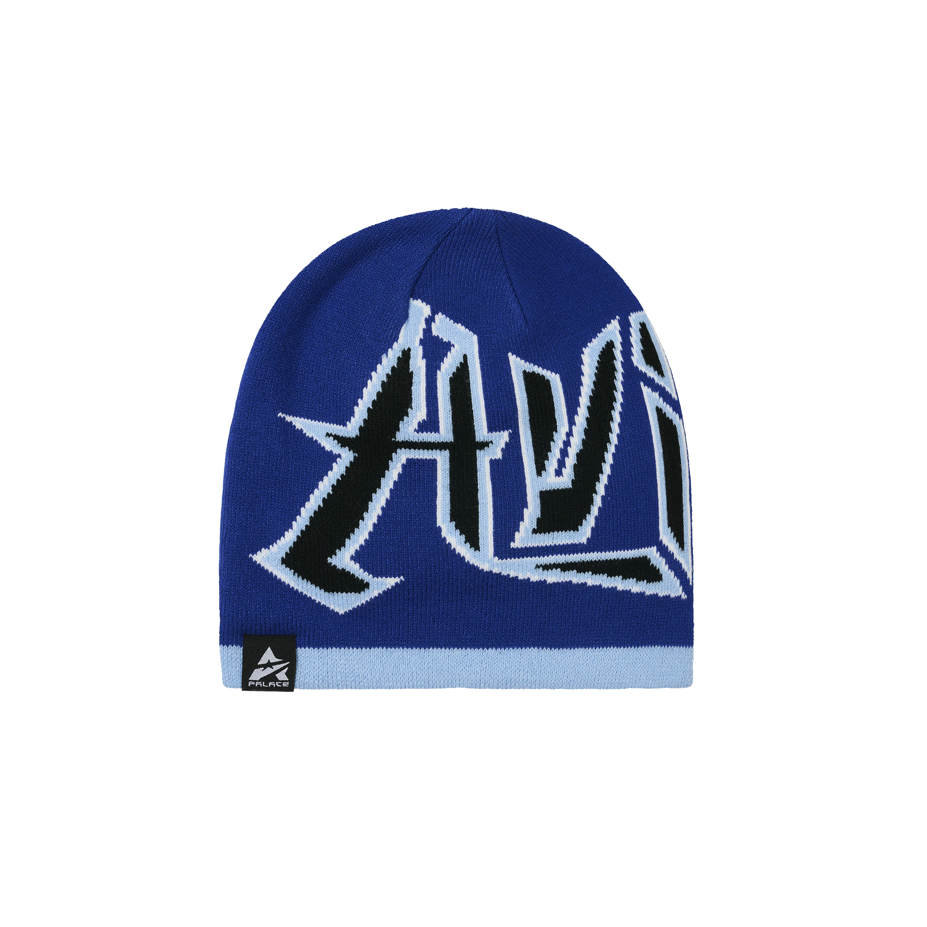 PALACE AVIREX NEIN CUFF BEANIE BLUE - 1