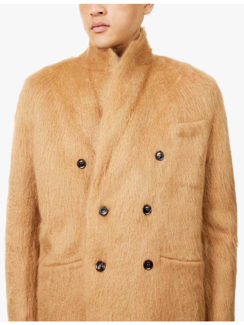 Double-Breasted Relaxed-Fit Cashmere, Wool And Silk Jacket - 5