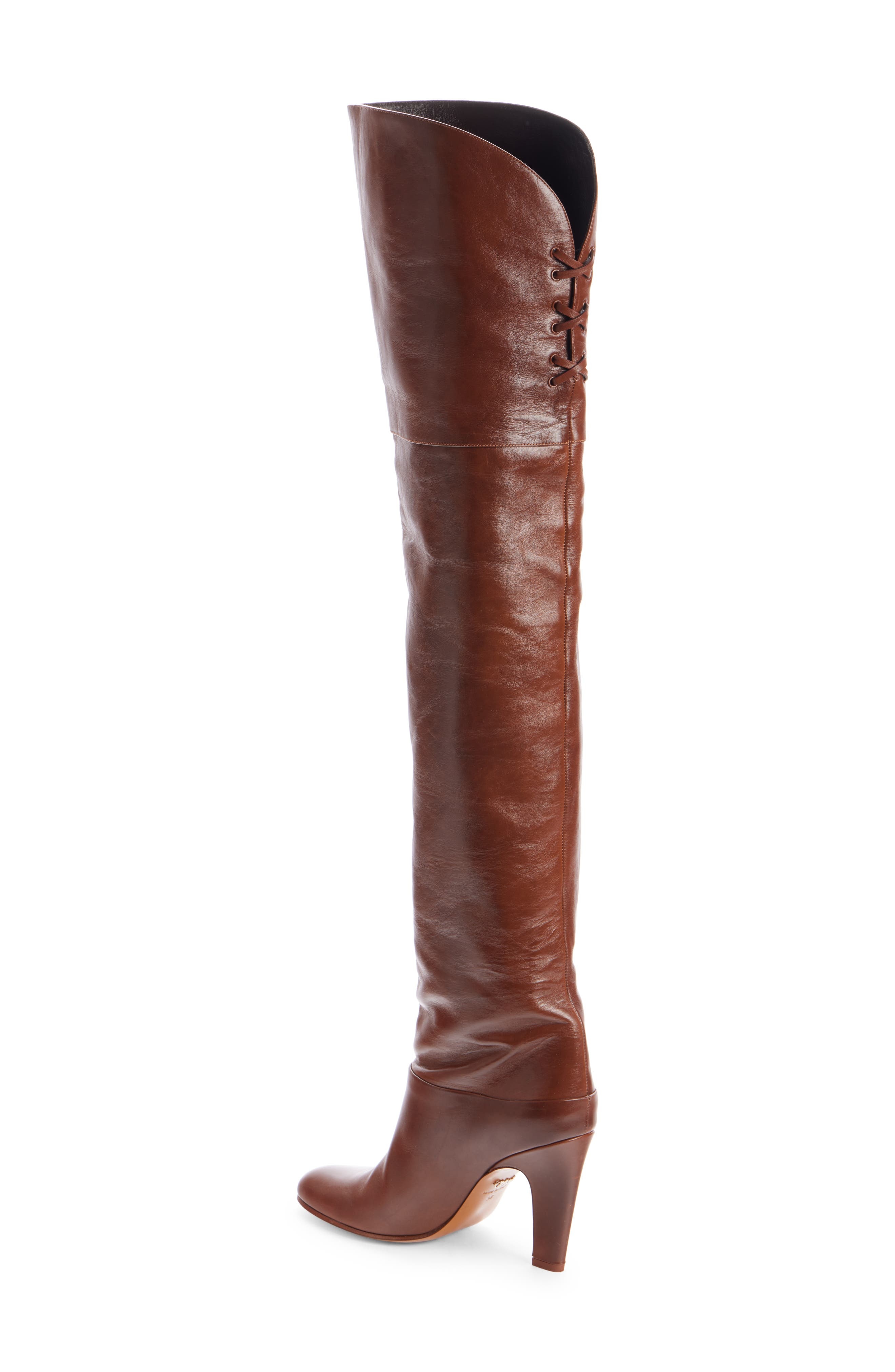 Chloé Eve Thigh High Boot in Sooty Brown at Nordstrom - 2