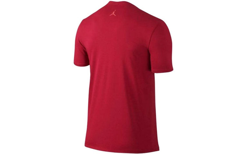 Jordan Air Jordan Logo Athleisure Casual Sports Short Sleeve 'Red' 748552-687 outlook