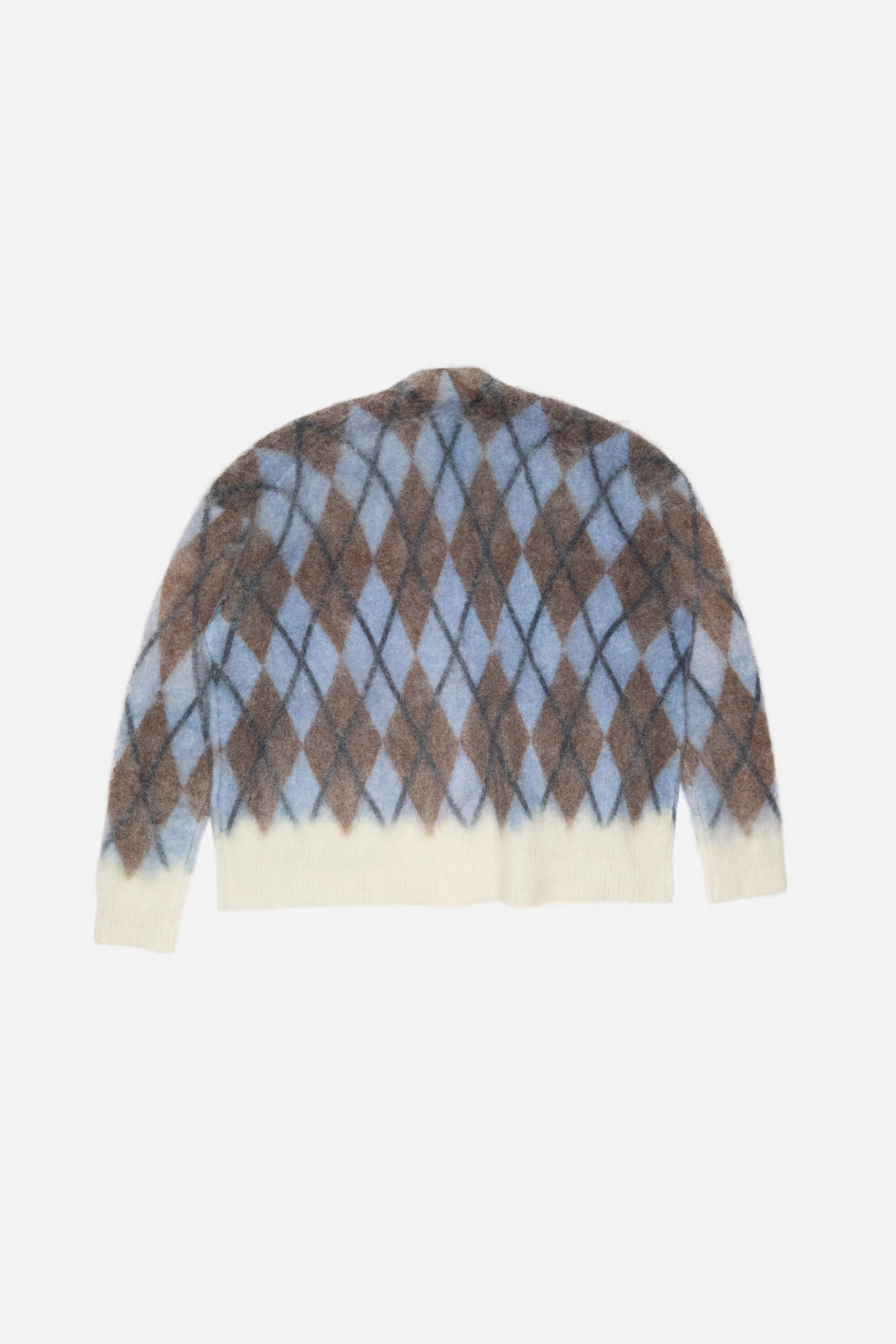 Mohair cardigan - Grey/brown - 7