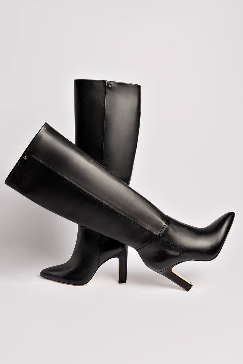 Cindy Hi Boot In Black Leather 6