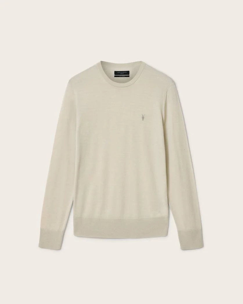 MODE MERINO CREW NECK RAMSKULL SWEATER - 1