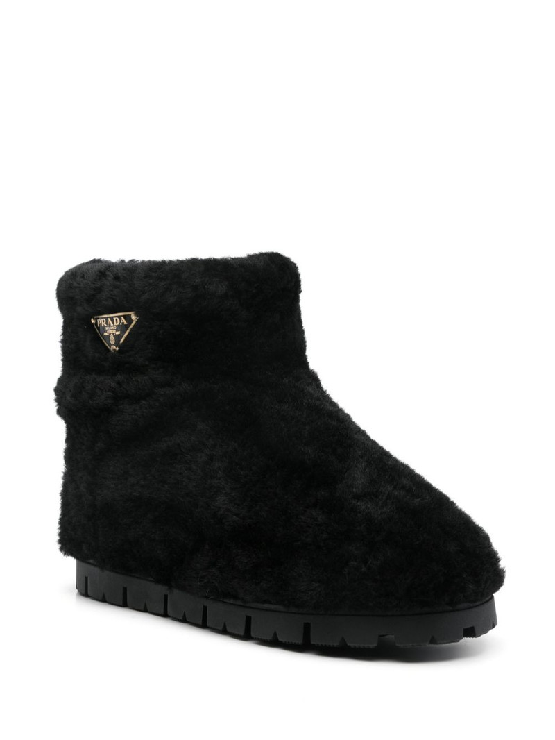 Prada faux-shearling boots outlook