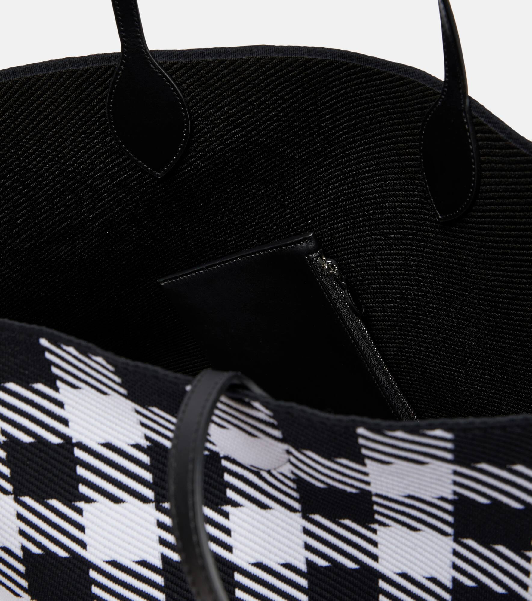 Logo houndtooth tote - 3