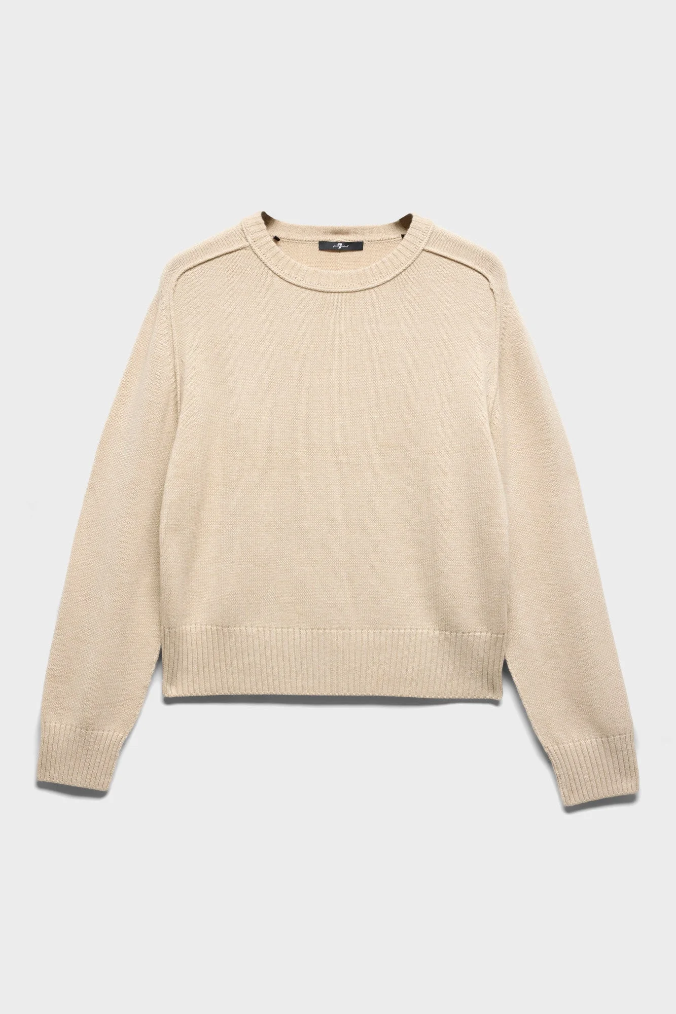 SADDLE CREWNECK SWEATER in Wool Blend - 1