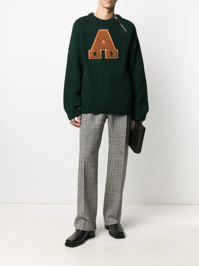 Raf Simons letterman jumper outlook