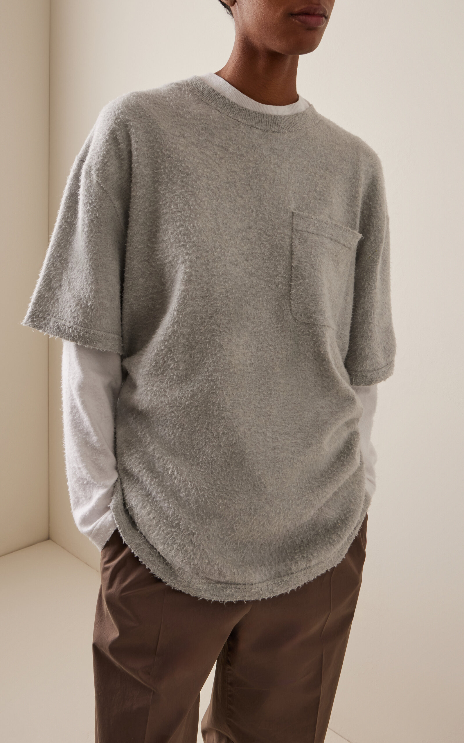 Kaddy Cotton Fleece T-Shirt grey - 2