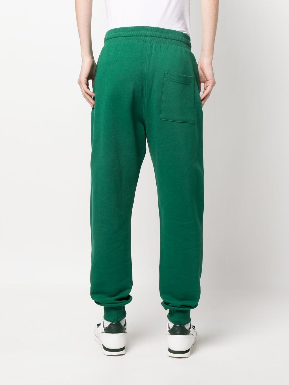 logo-print cotton track pants - 4