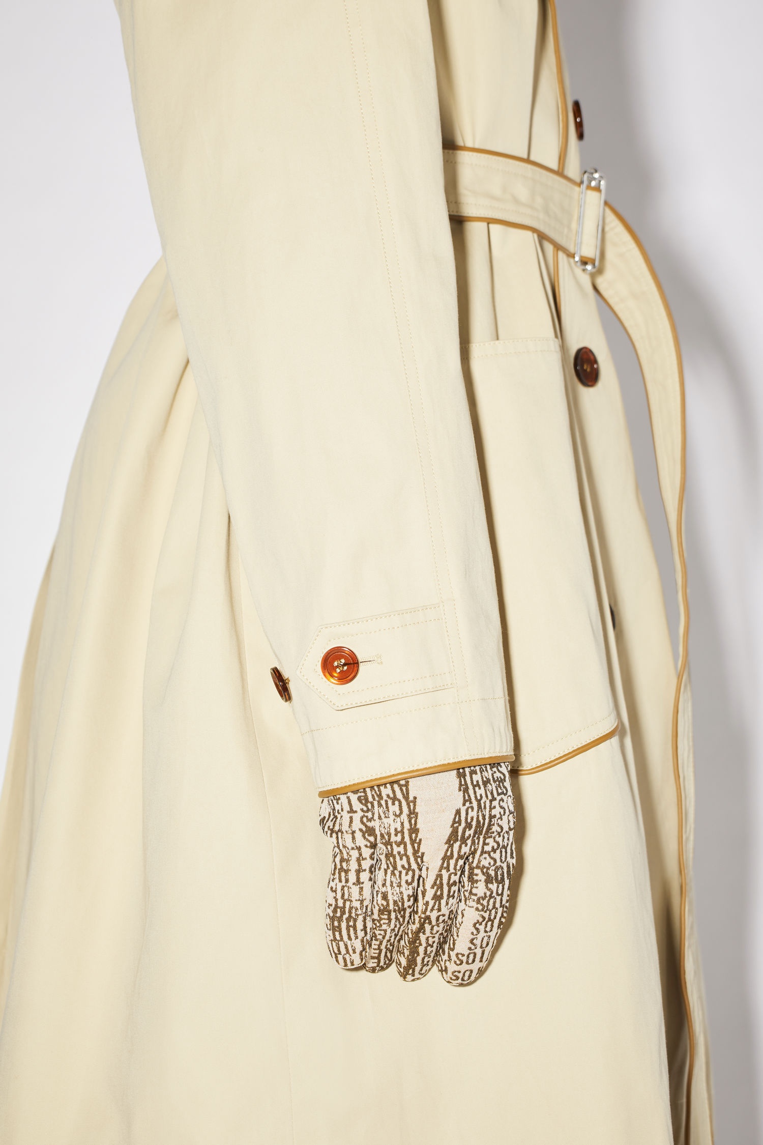 Belted trench coat - Beige - 6