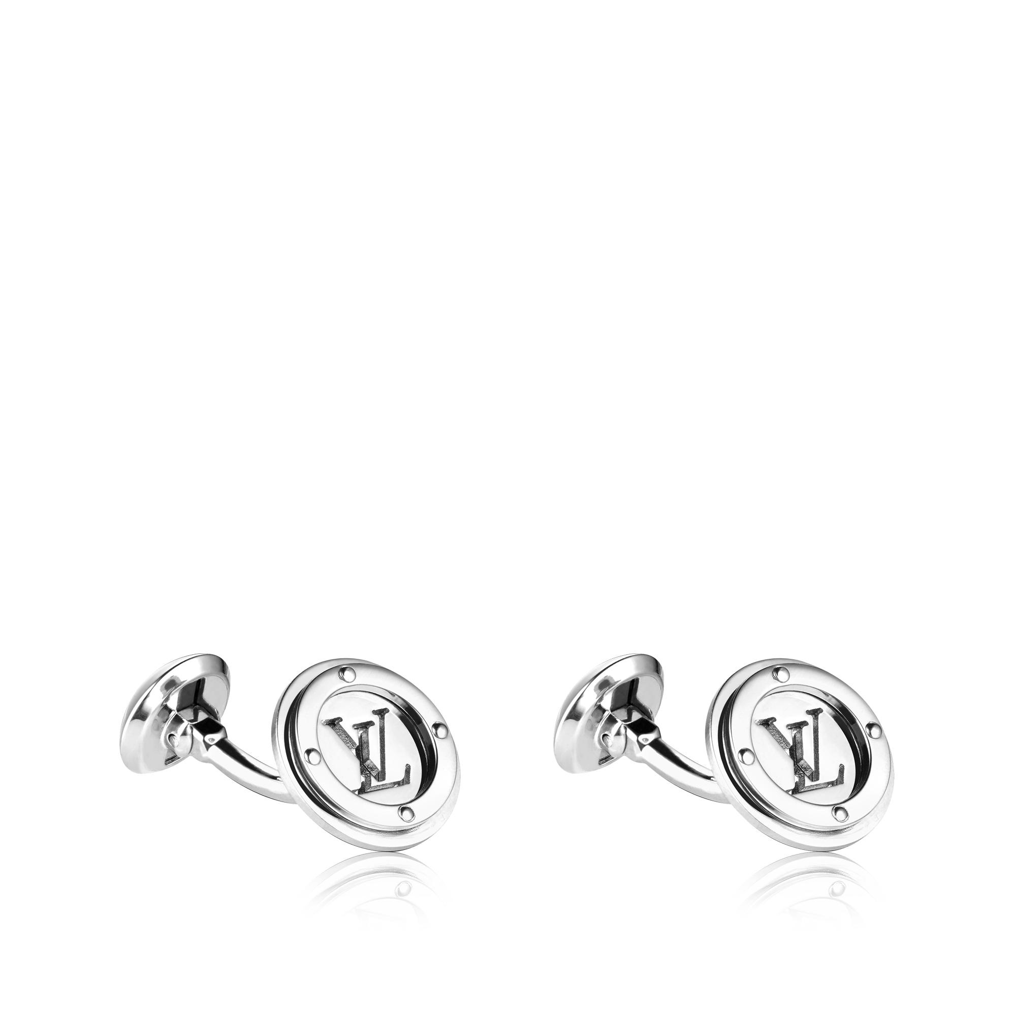 Travel Key LV Circle Cufflinks - 1