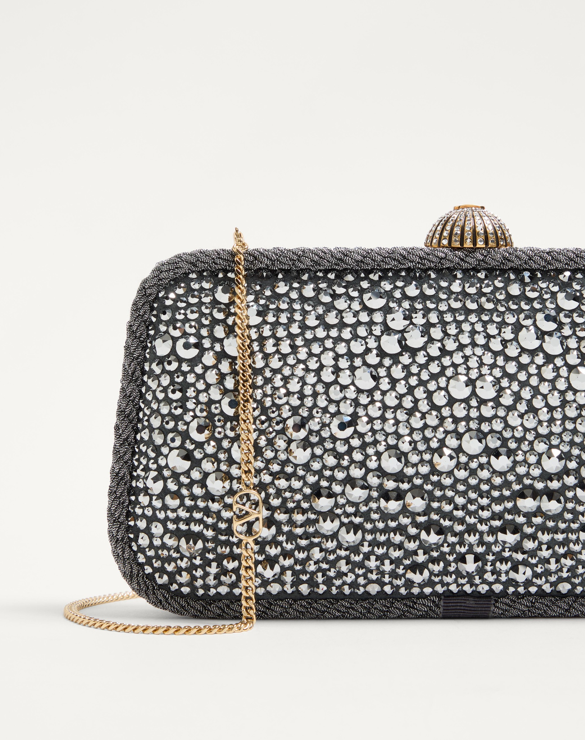 VALENTINO GARAVANI CARRY SECRETS MINAUDIERE WITH RHINESTONES. - 8
