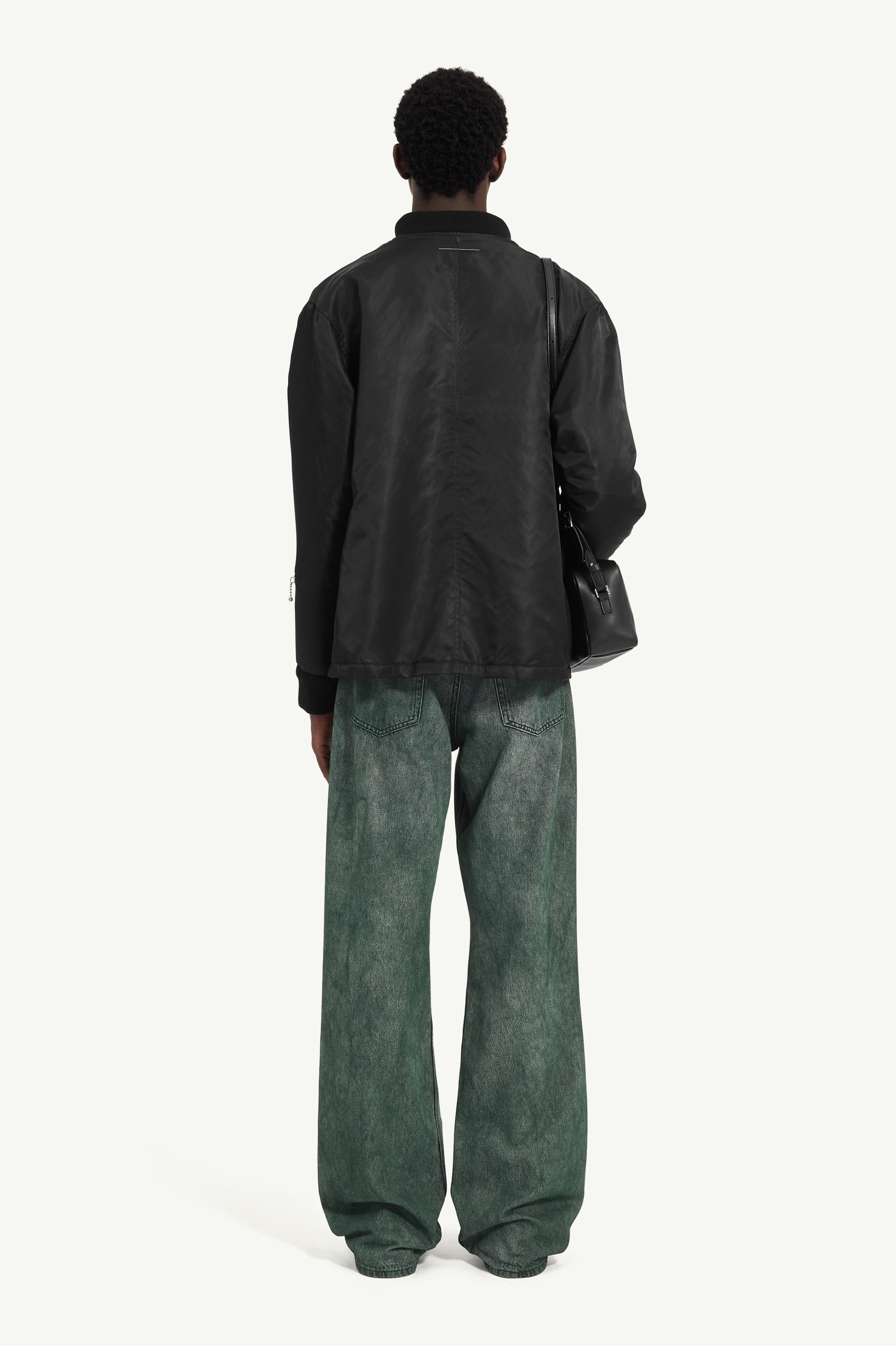 Straight leg denim trousers - 4