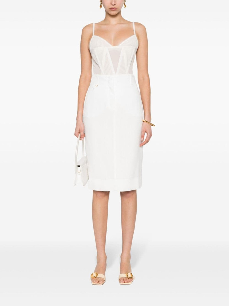 JACQUEMUS La Jupe Midi Bari skirt outlook