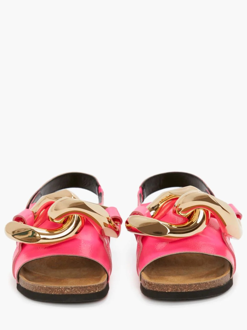 WOMEN'S CHAIN FLAT SANDALS WITH SNAP - 3