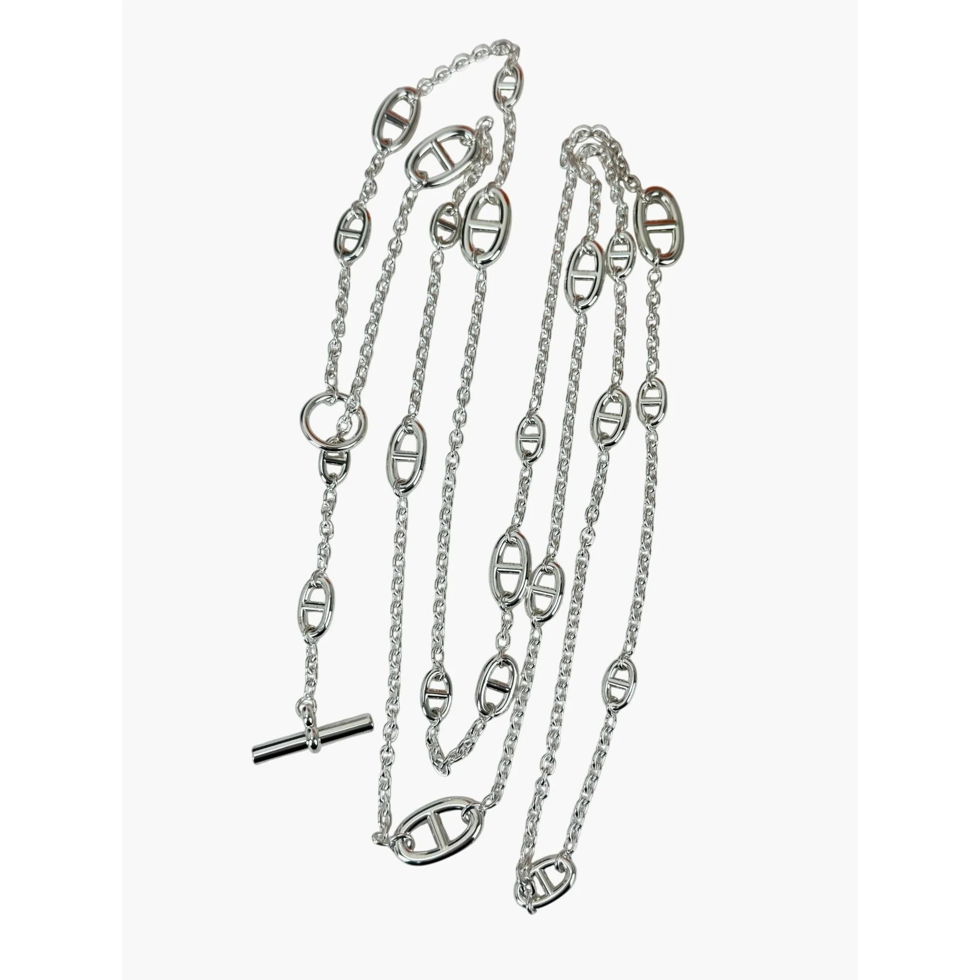 Hermes Farandole Long Necklace 160cm Sterling Silver - 1