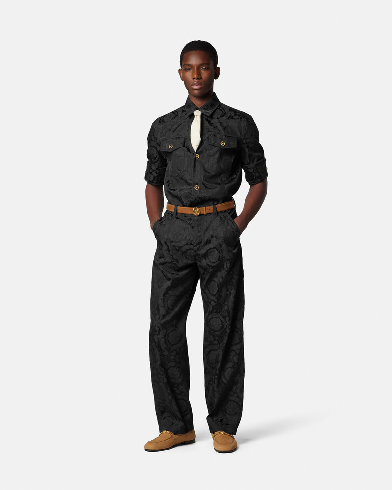 VERSACE Jacquard Cotton Carpenter Pants outlook
