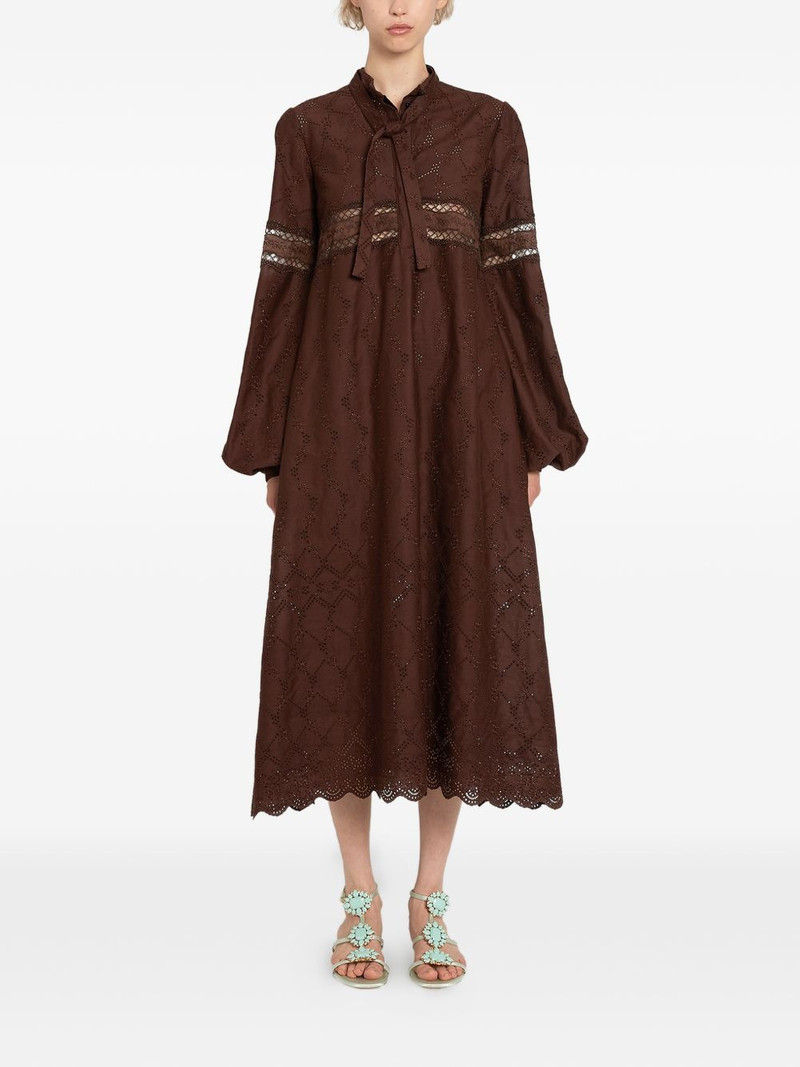 GIAMBATTISTA VALLI tie-neck midi dress outlook