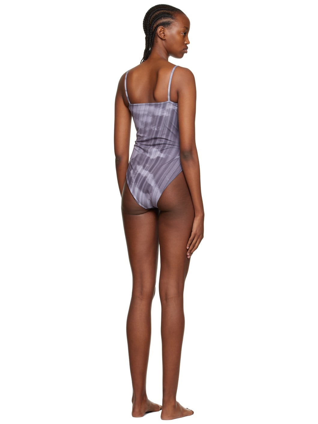 SSENSE Exclusive Gray Pop One-Piece Swimsuit - 3