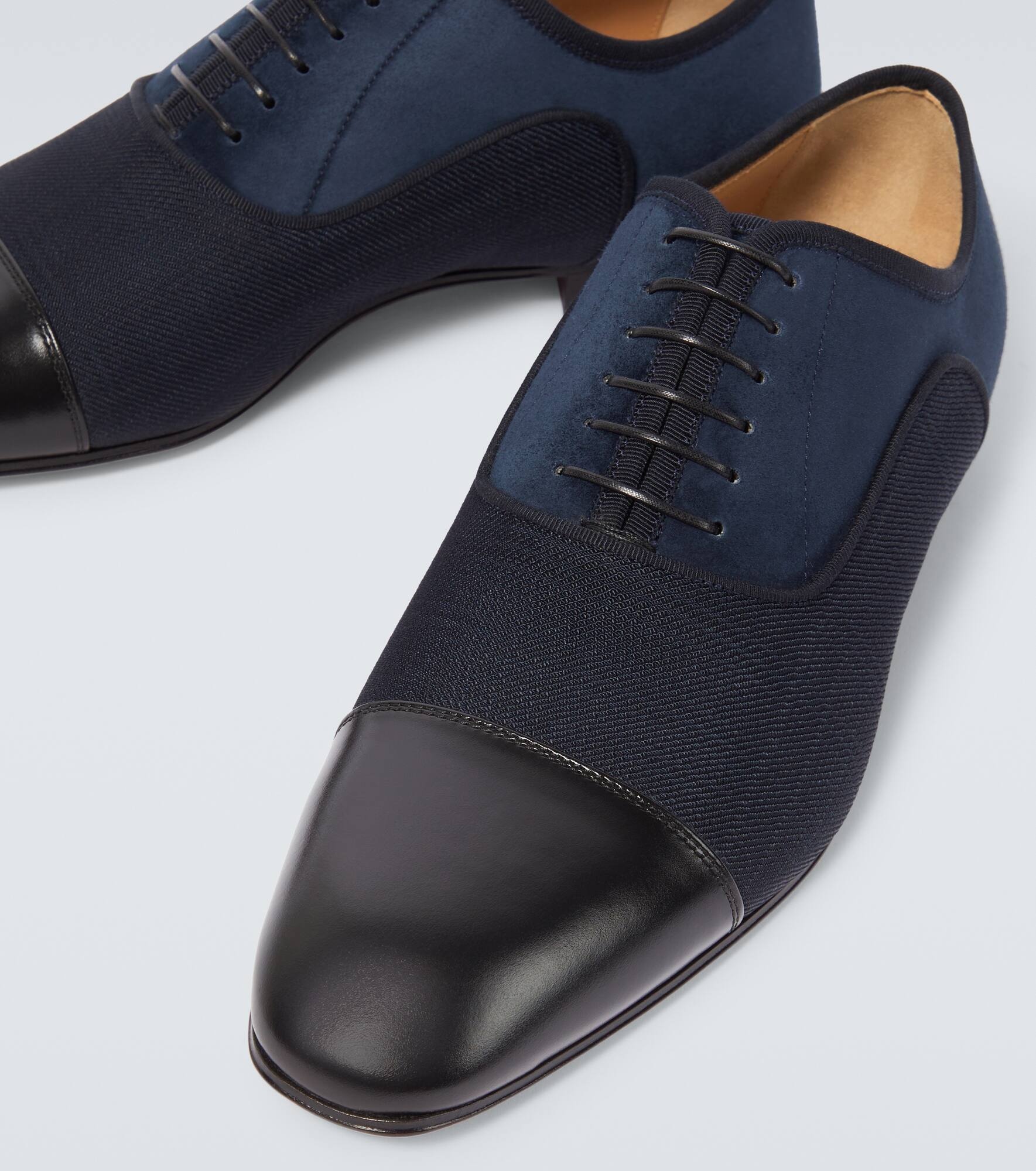 Greggo leather-trimmed Oxford shoes - 3