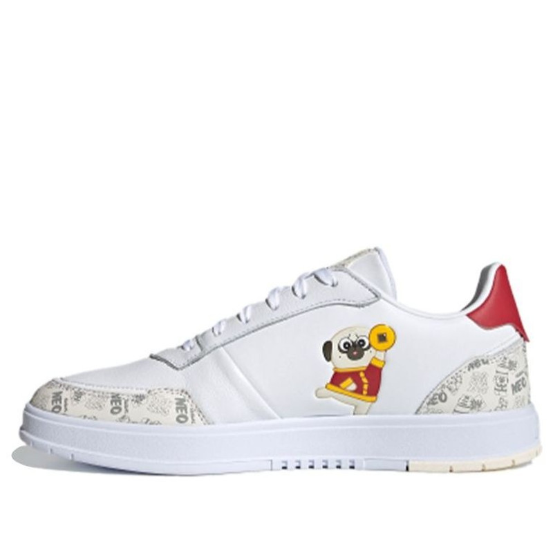adidas neo Courtmaster 'White Gray Red' G55077 - 1