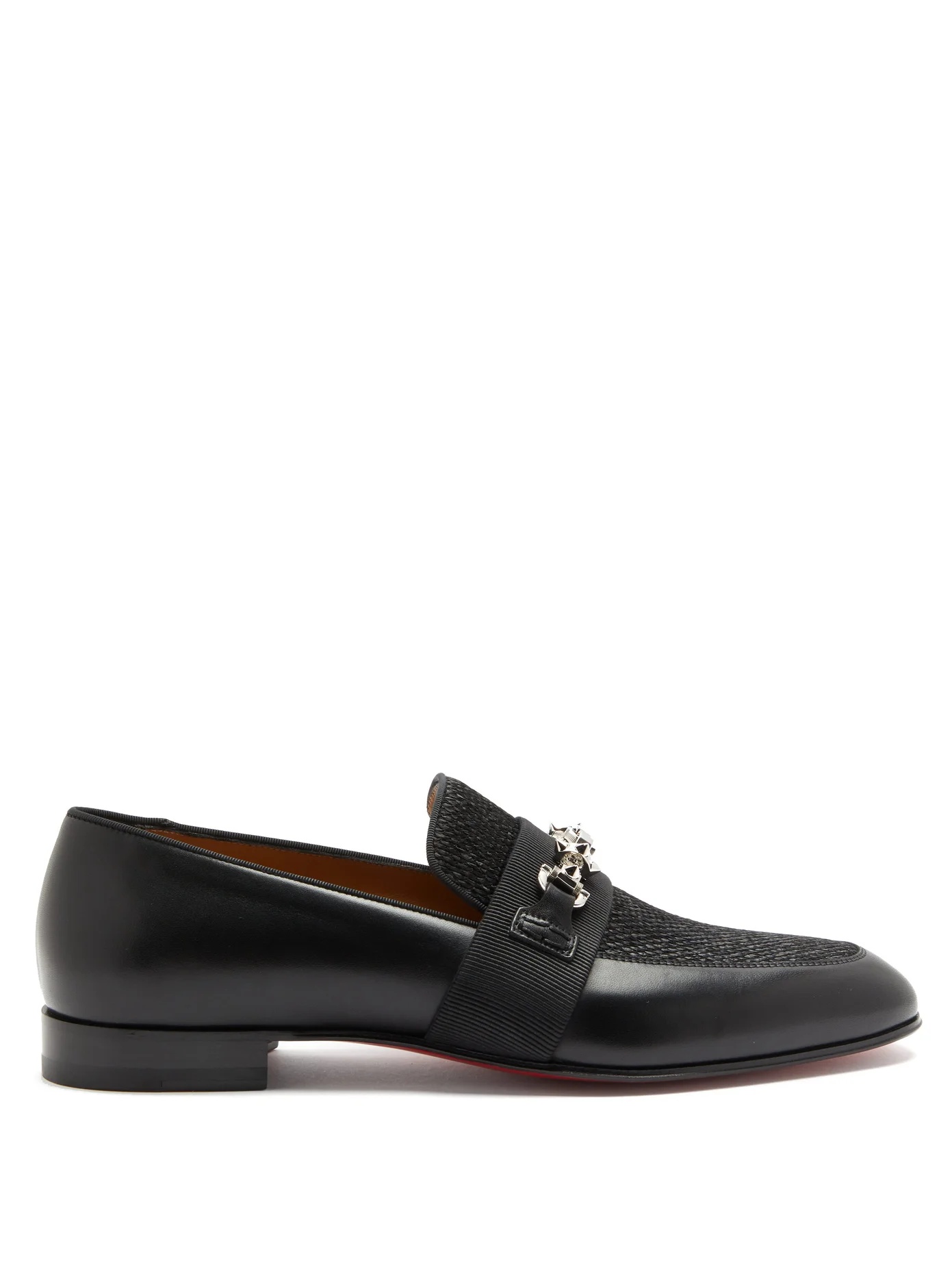 Panamax chain-embellished leather loafers - 1