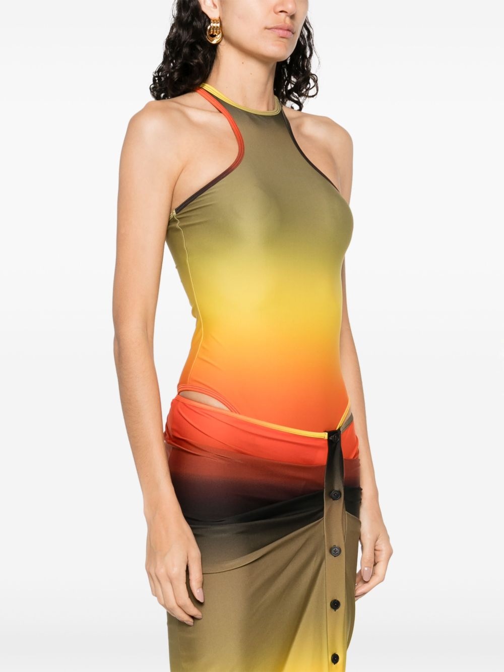 ombré-effect swim suit - 3