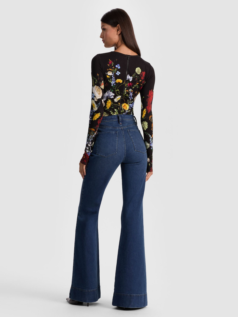 Alice + Olivia OLEA LONG SLEEVE BODYSUIT outlook