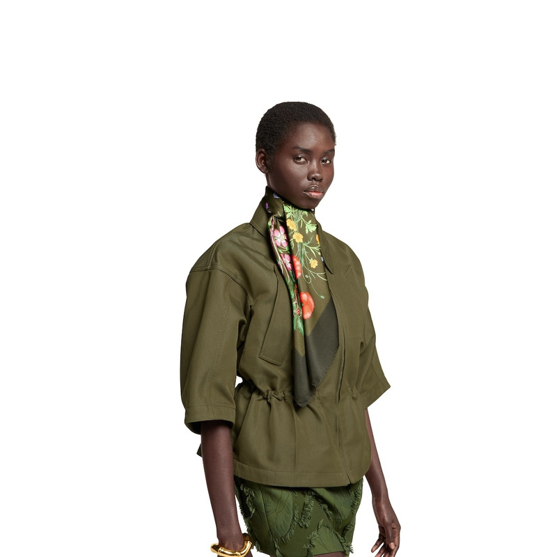 Printed silk twill carré 4