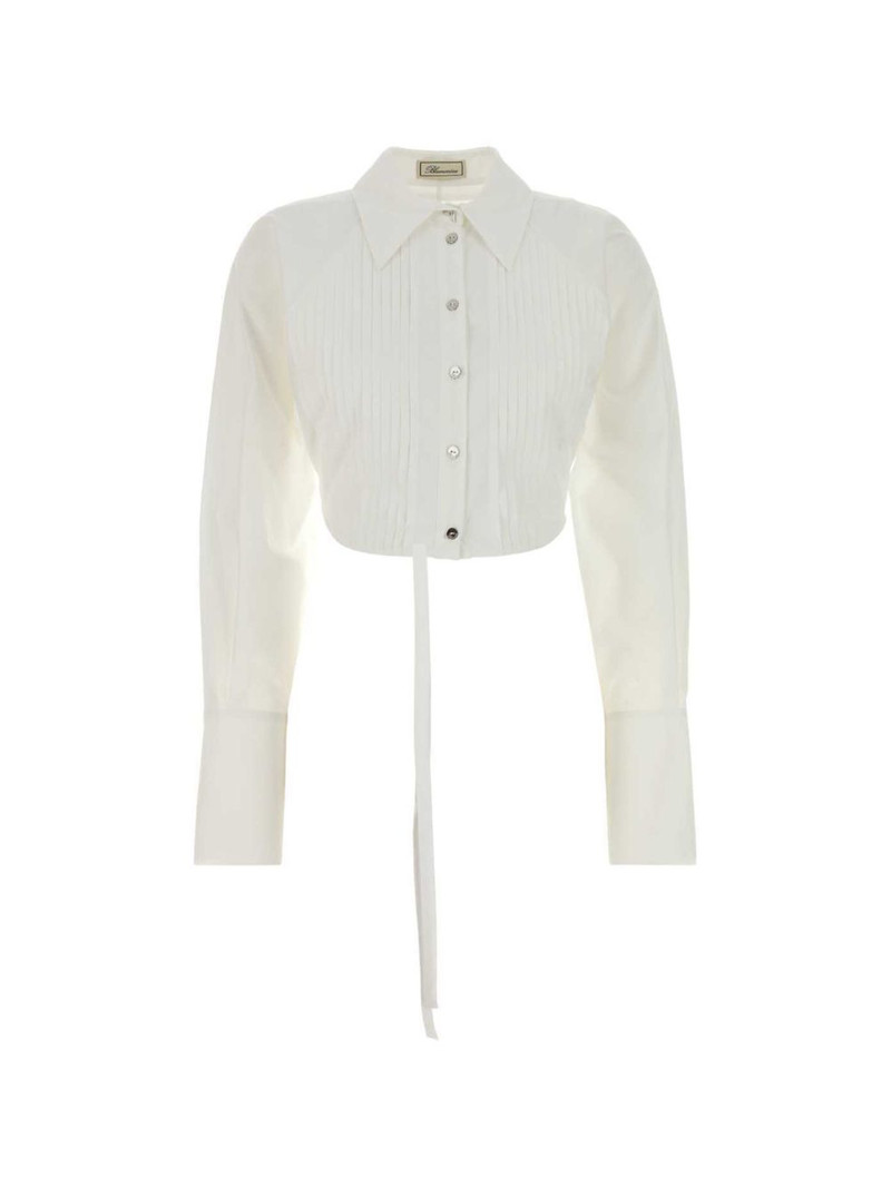 poplin cropped shirt 1