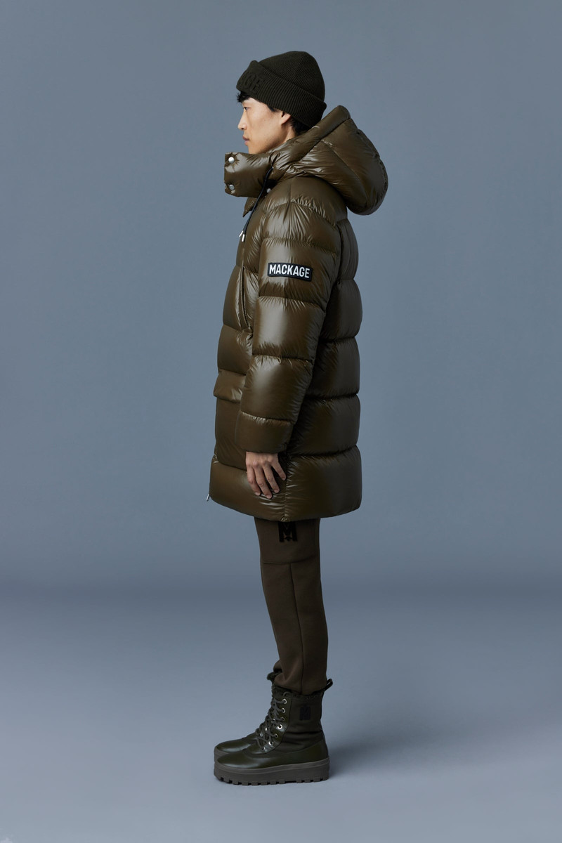 KENDRICK lustrous light down parka with hood 3